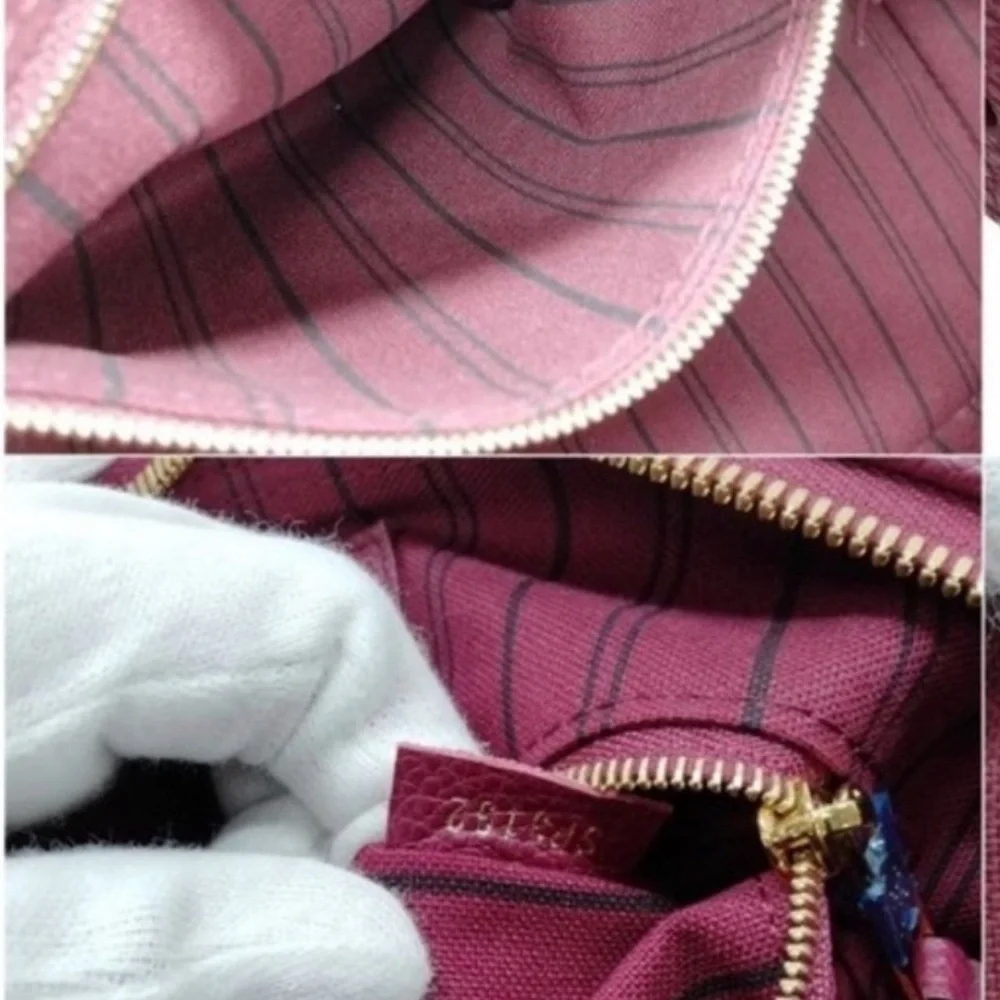 Louis Vuitton Bordeaux Monogram Empreinte Satchel Bag Speedy 25 Bandolier